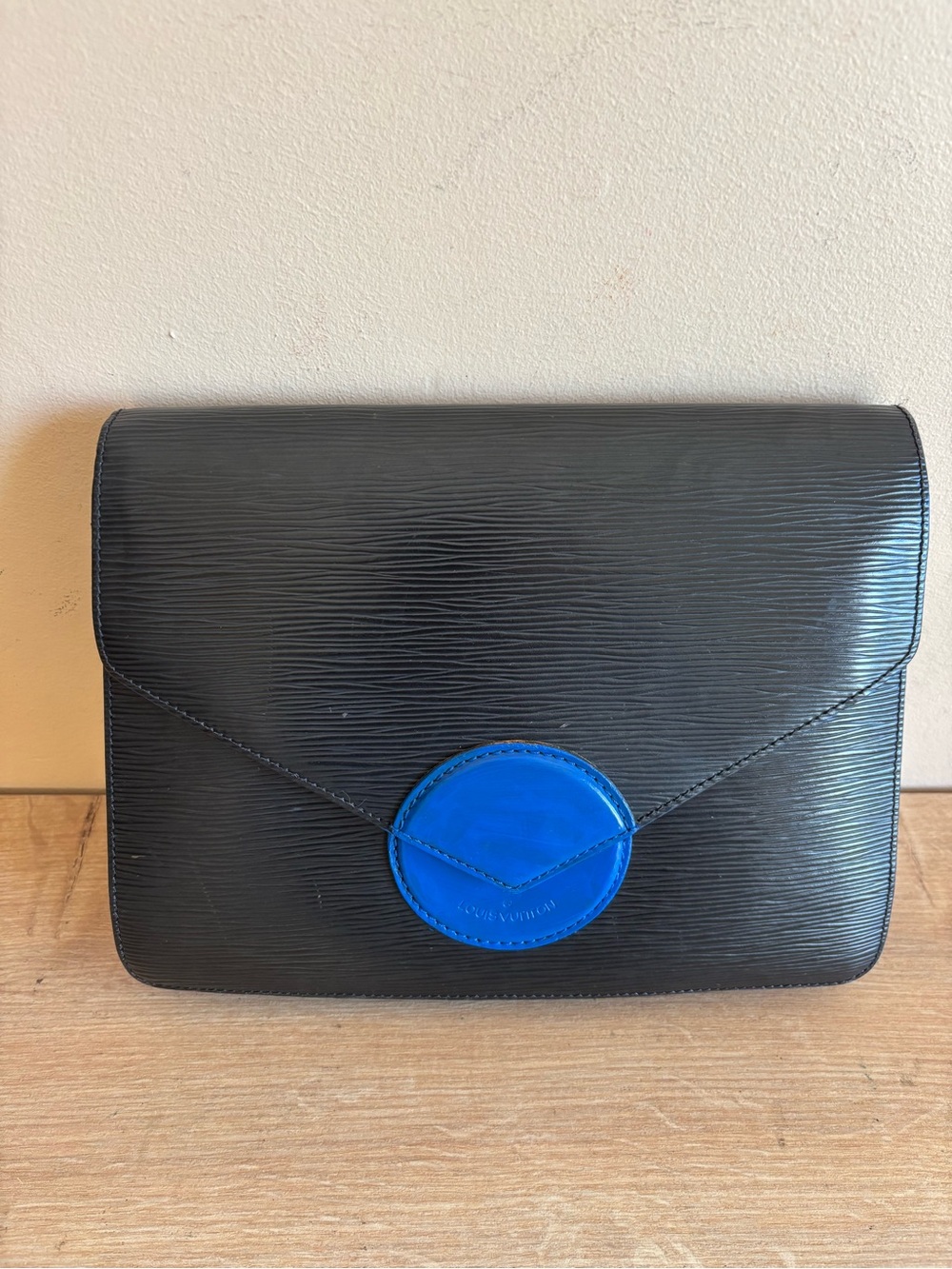 Authentic Louis Vuitton leather clutch